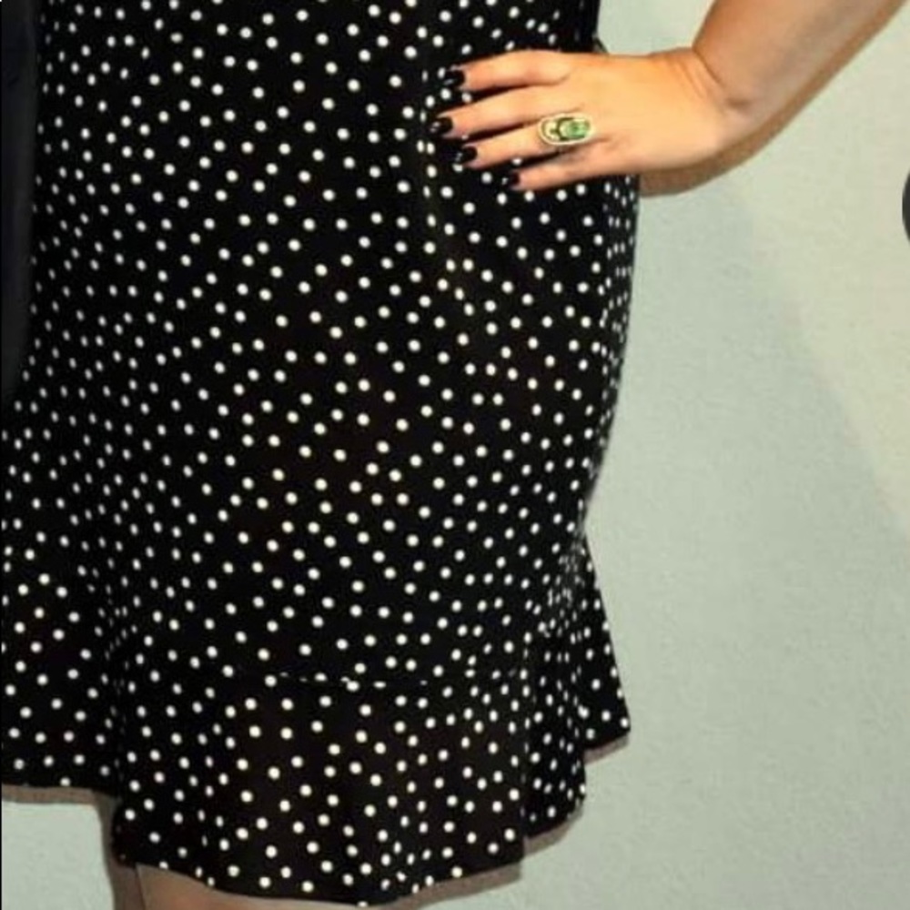 polkadot dress, 96 % polyester 4% spandex